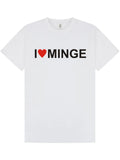 Funny / Rude / I LOVE MINGE T-Shirt / UNISEX / BIRTHDAY / XMAS / All Sizes