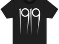 1919 - Classic Logo BLACK T-Shirt (Official), goth, punk, killing joke, bauhaus,