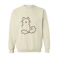 Cute Cat Christmas Lights Sweatshirt, Cat Lover Gift, Christmas Sweatshirt, Holi