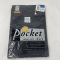 Muscle T Shirt With Pocket Vintage Mens Sleeveless Black Kmart NOS Large