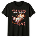Just A Girl Who Loves Tigers Cute Cartoon T-Shirt