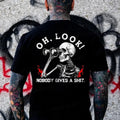 Oh Look! Nobady Gives A Sarcastic Skull Printing Personalized Cool And Interesti
