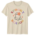 Spooky Season Womens T-Shirt Cute Ghost Halloween Halloween Gift For Her