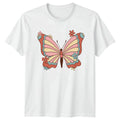 Retro Floral Butterfly T-Shirt Boho Nature Gift For Him And Her