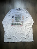 Vintage Y2K MFG White Long Sleeve Gothic Grunge Punk Shirt