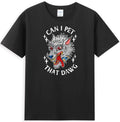 Can I Pet That Dawg Can I Pet That Dog Funny Wolf Tattoo Design Men's T-Shirt