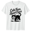 Cute Face Sharp Claws T-Shirt Cat Lovers Birthday Gift For Him And Her