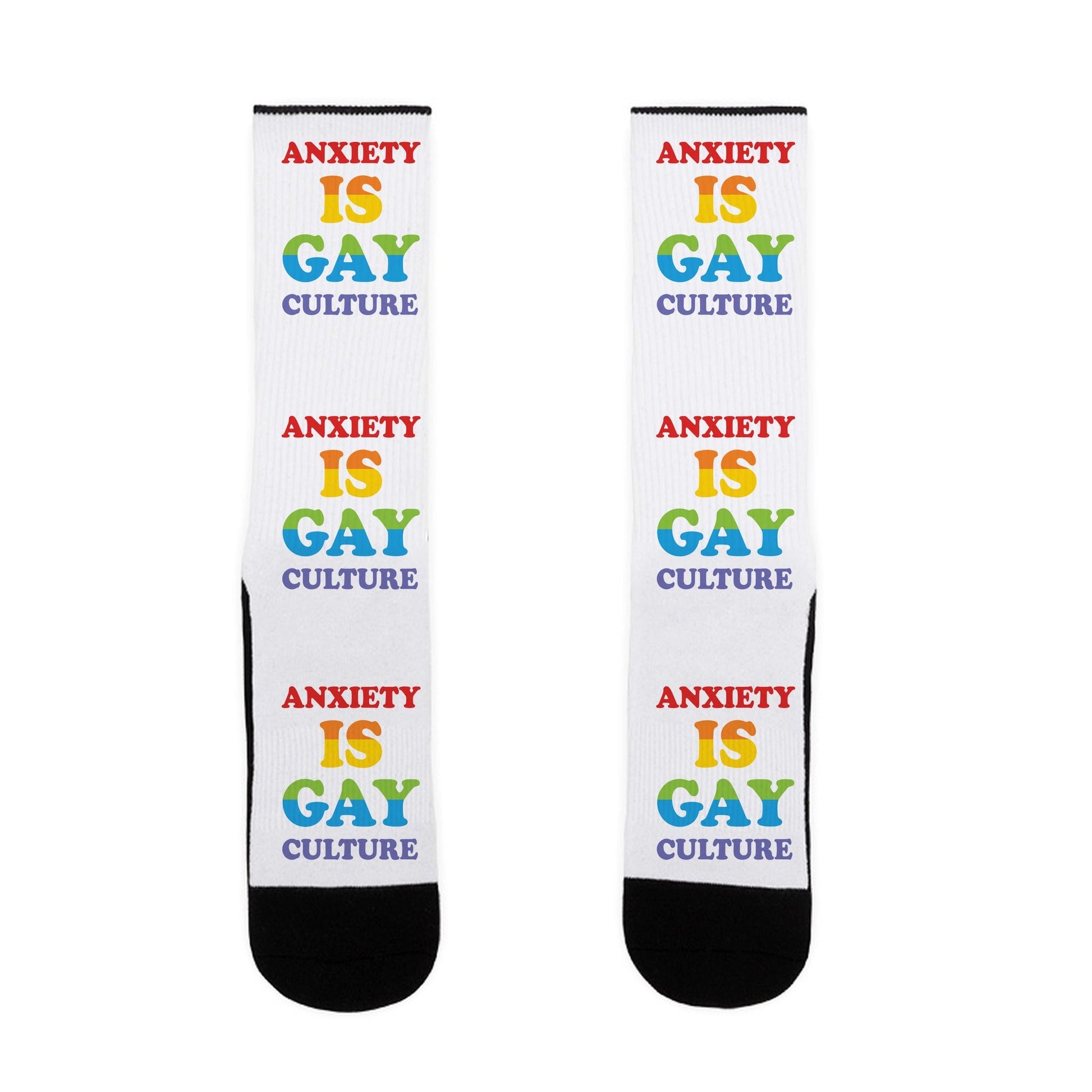 Anxiety Is Gay Culture Socks