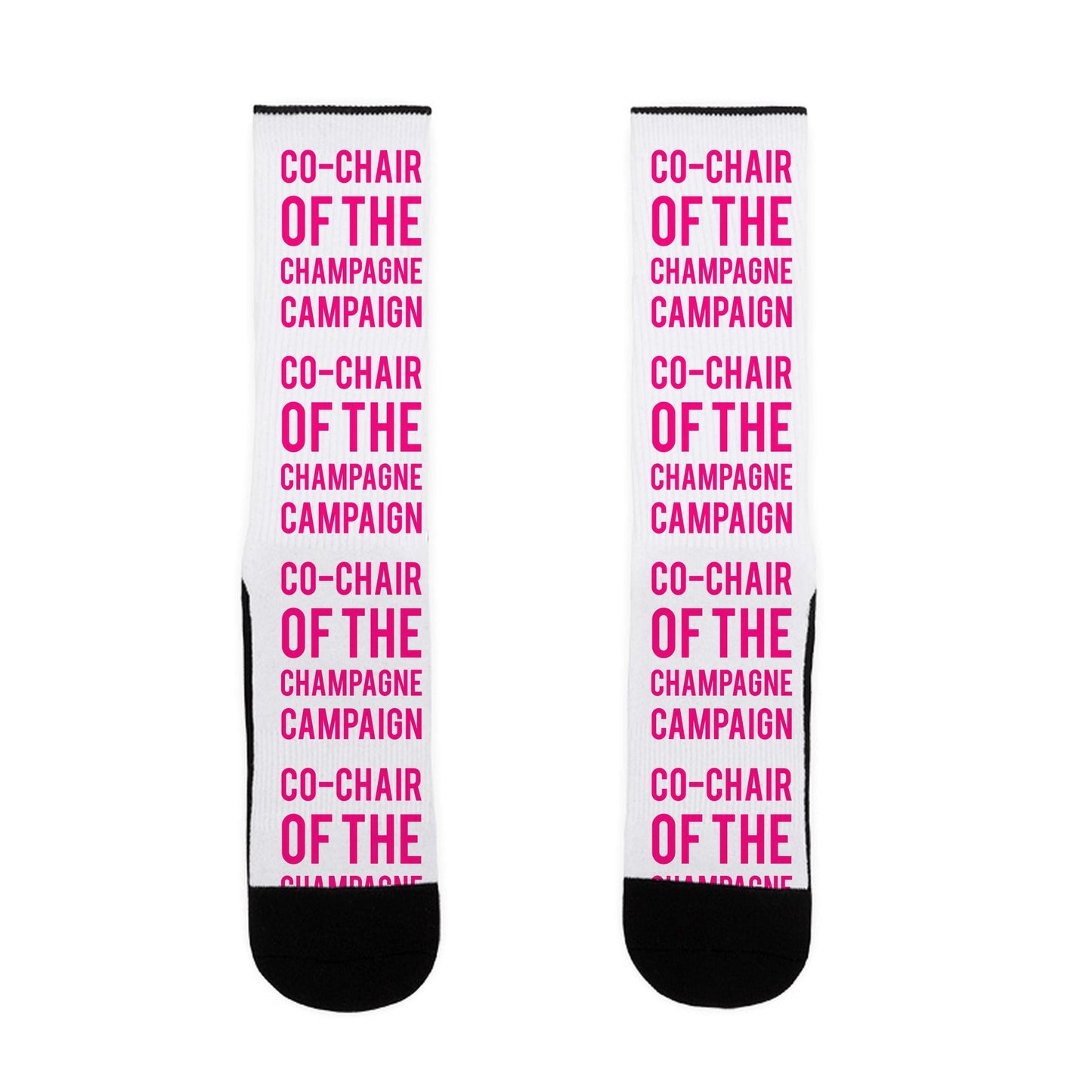 Co-Chair Of The Champagne Campaign Socks