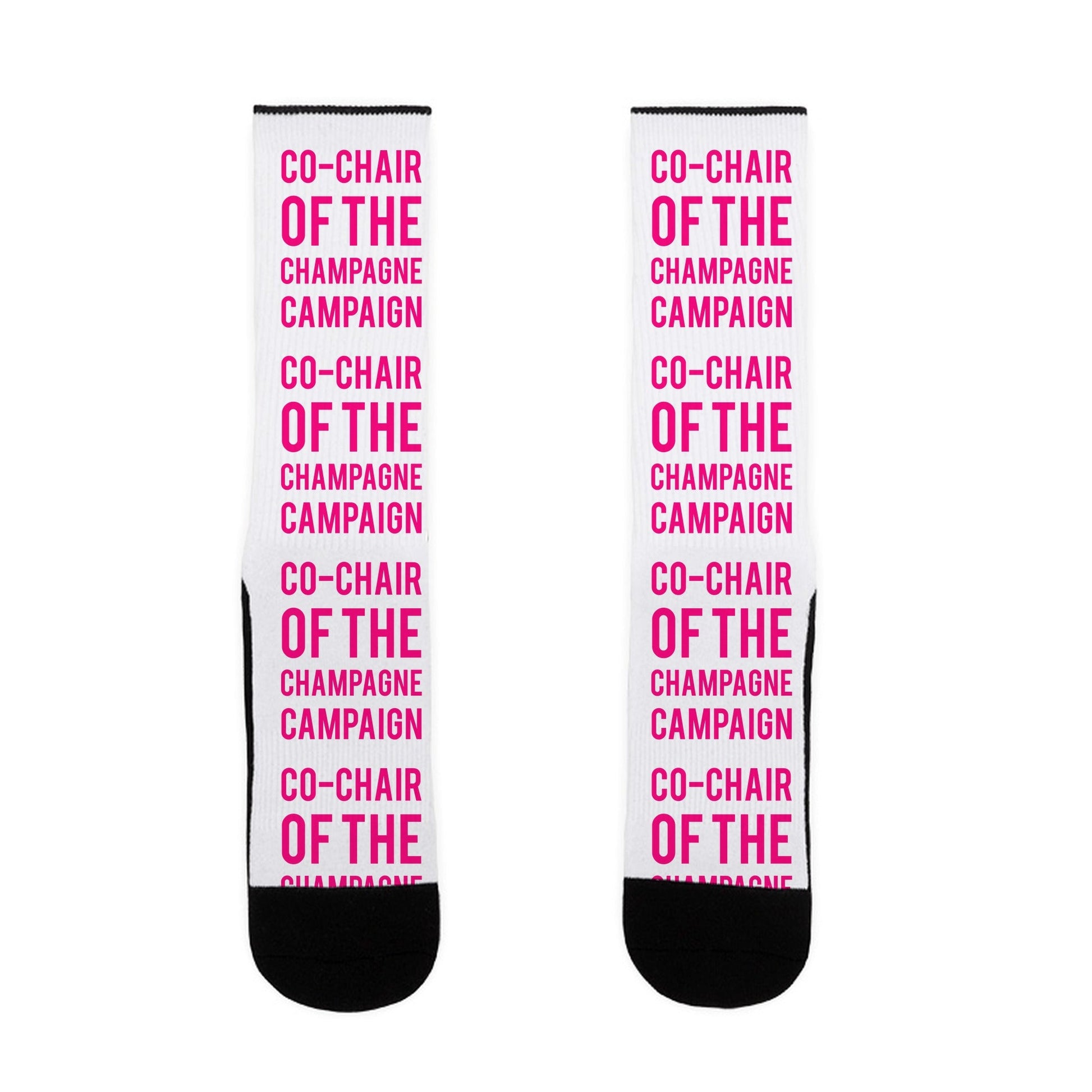 Co-Chair Of The Champagne Campaign Socks