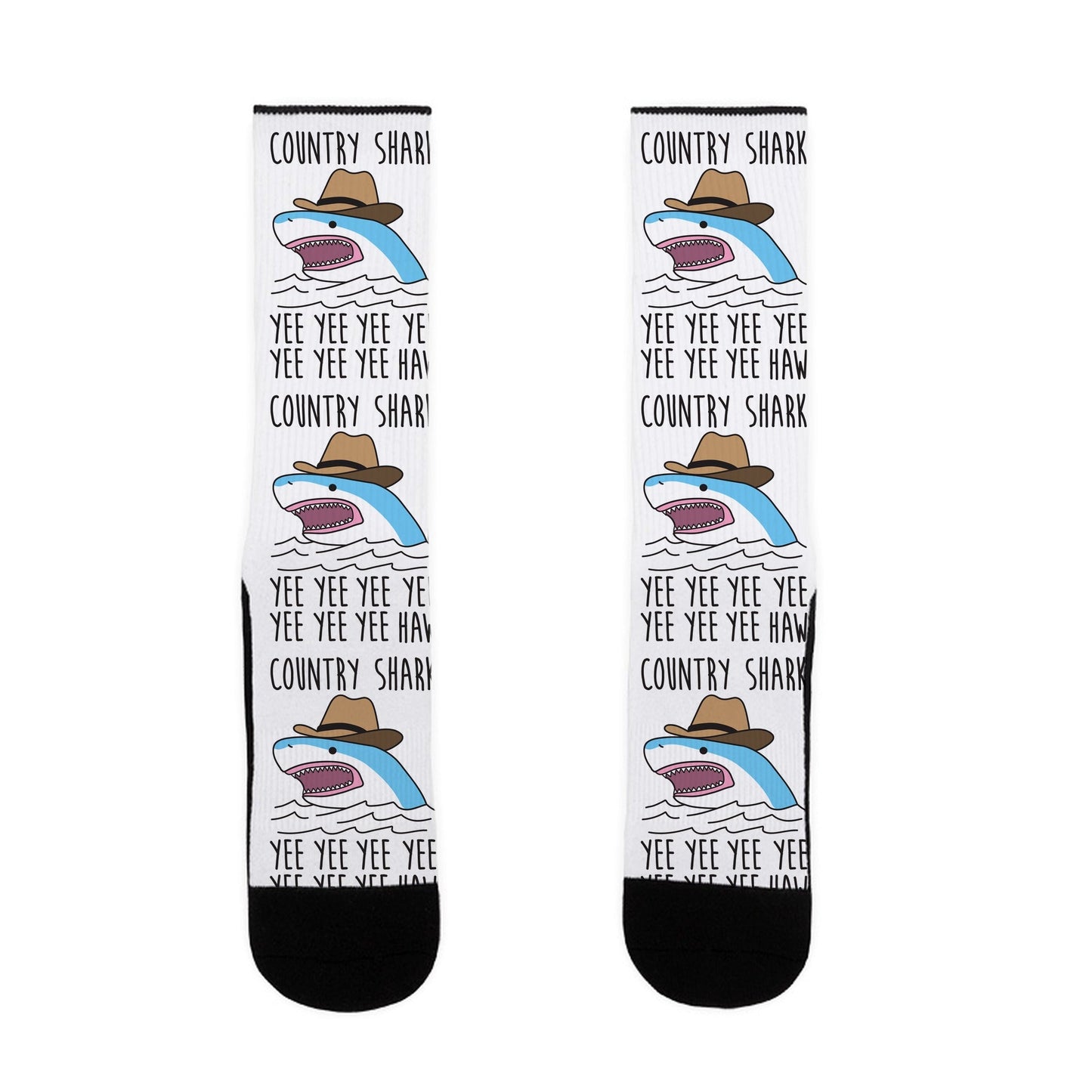 Country Shark Yee Haw Socks