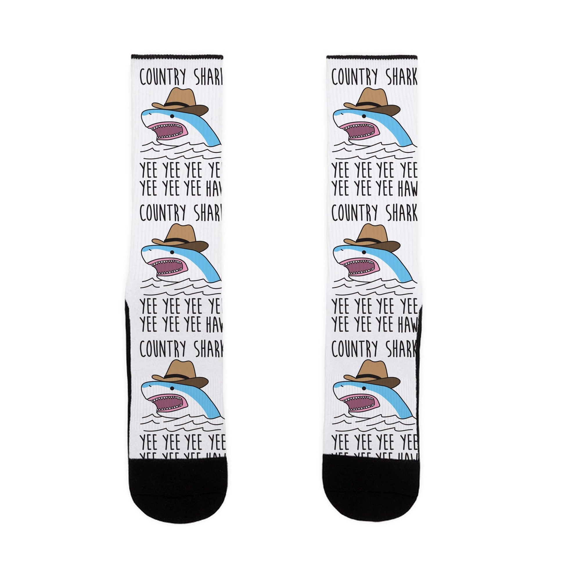 Country Shark Yee Haw Socks