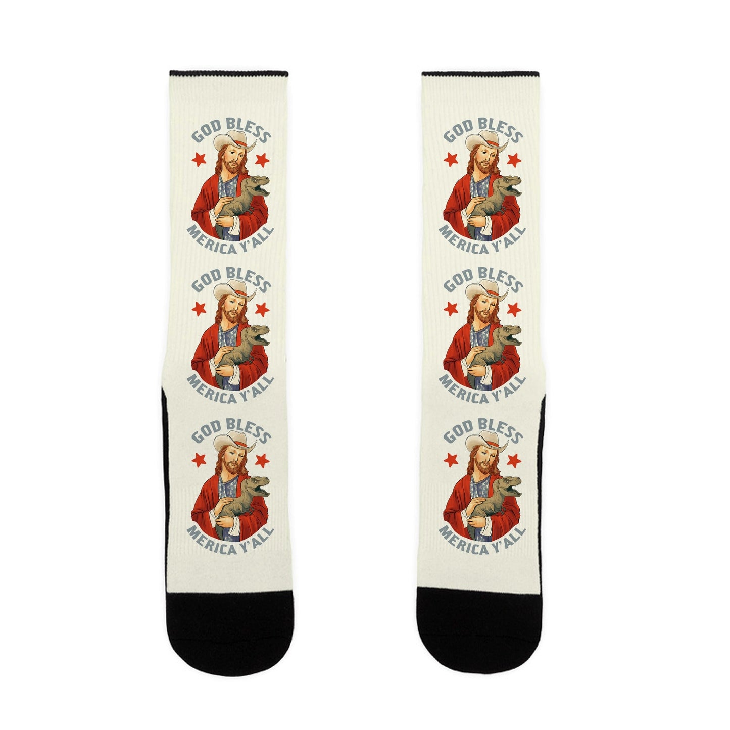 God Bless Merica Y'all Socks