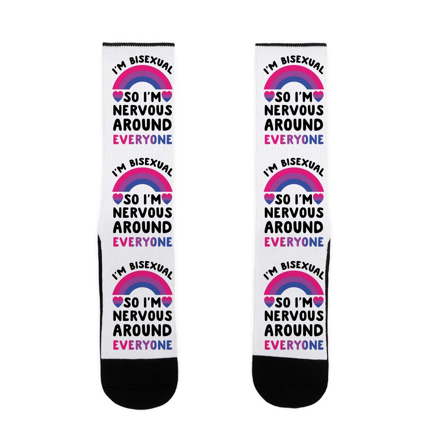 I'm Bisexual So I'm Nervous Around Everyone Socks