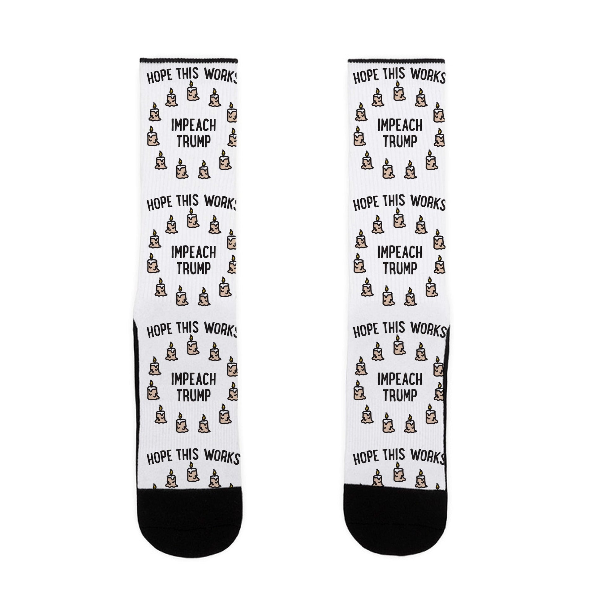 Impeach Trump Summoning Circle Parody Socks