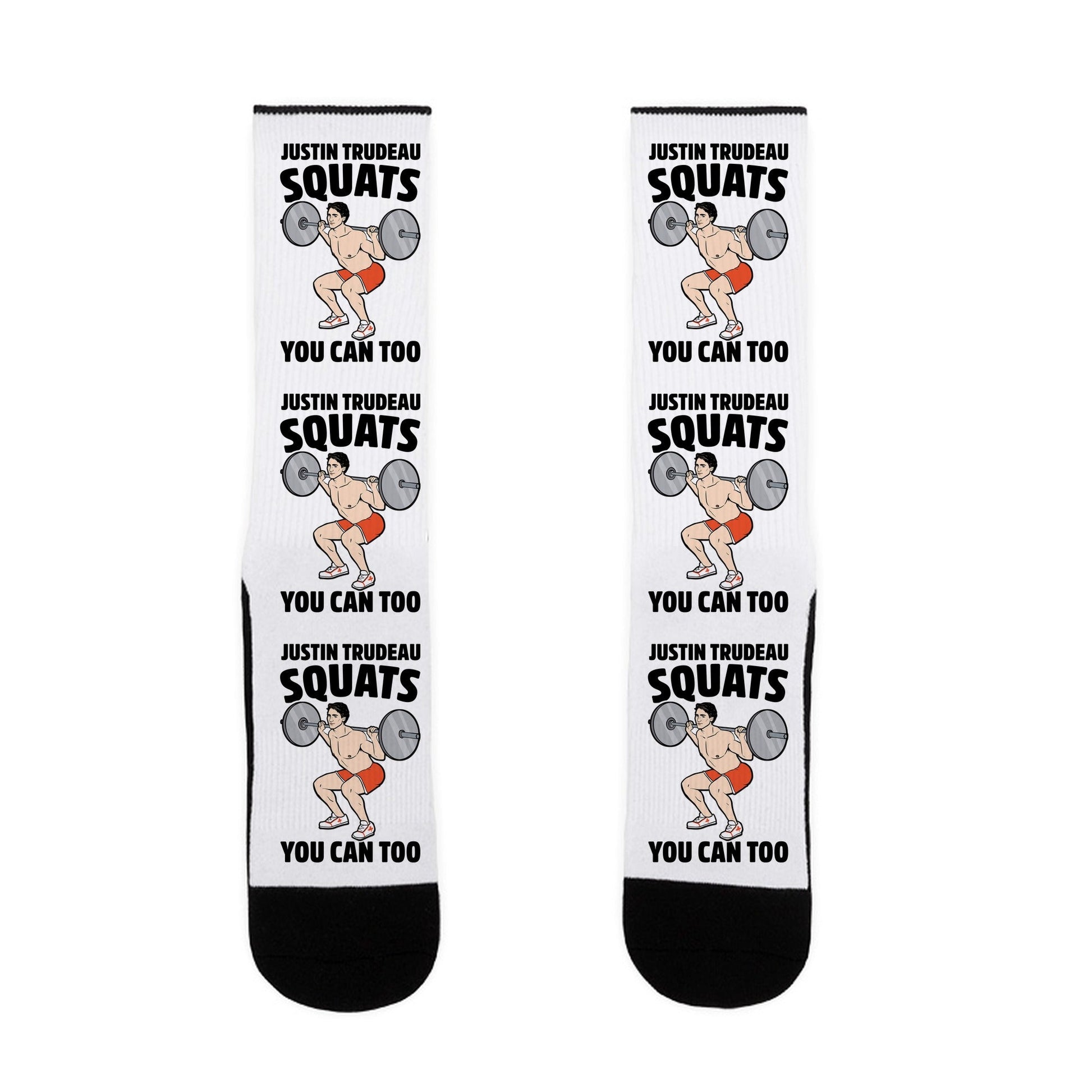 Justin Trudeau Squats You Can Too Socks