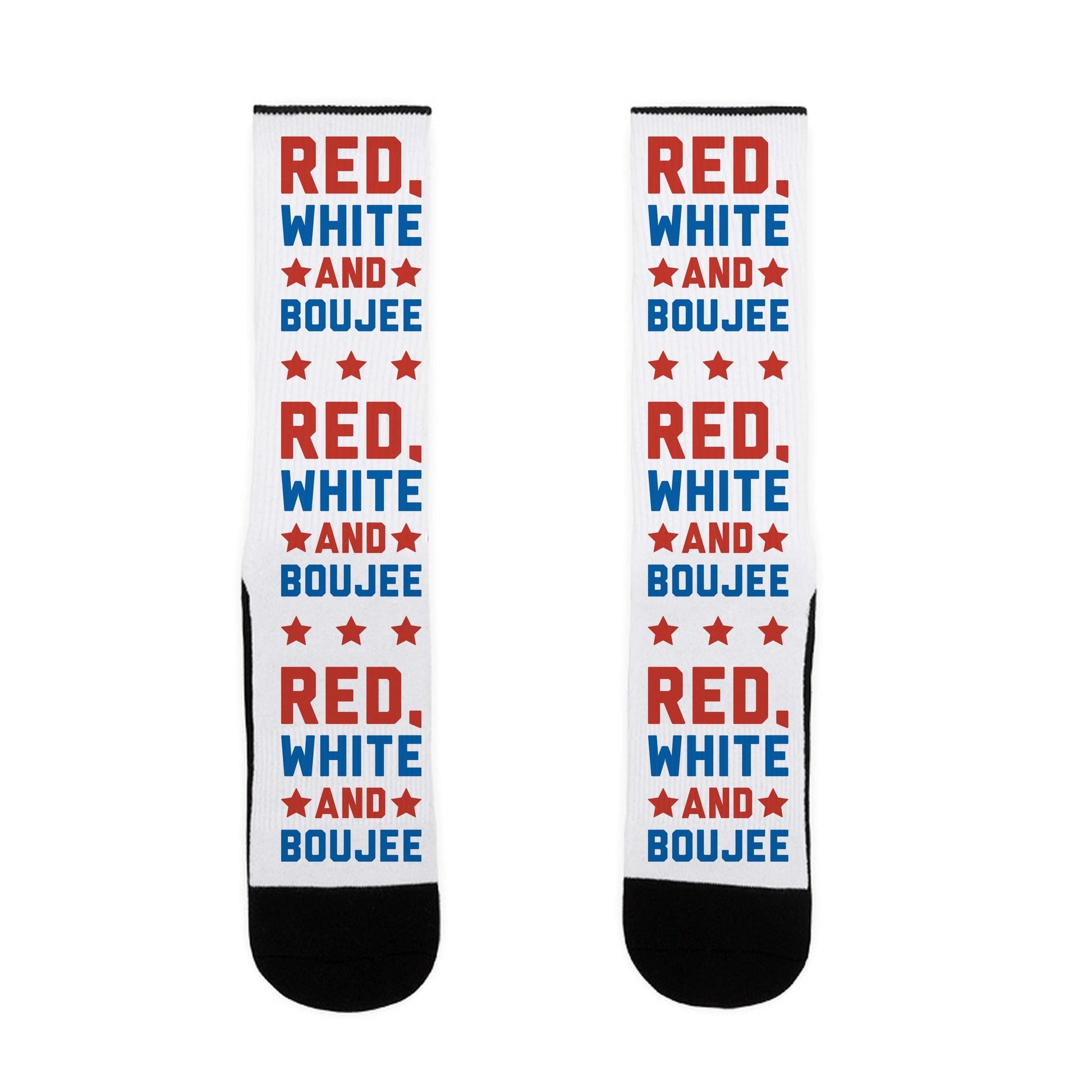 Red White And Boujee Socks