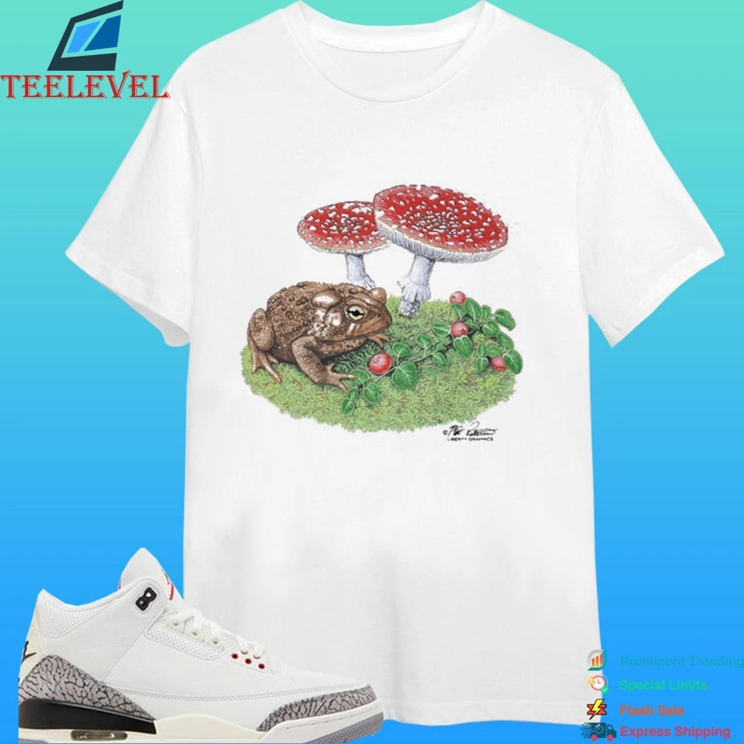 Toad &amp; Mushrooms Adult Natural Shirt