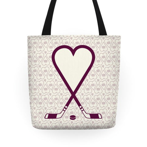 Hockey Love Tote Bag