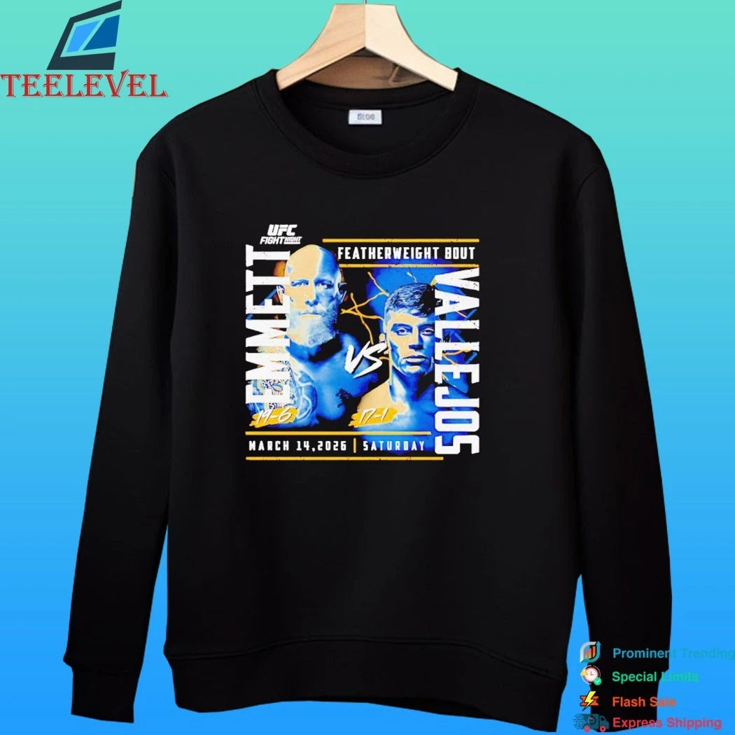 Ufc Fight Night 2026 Emmett Vs. Vallejos Shirt