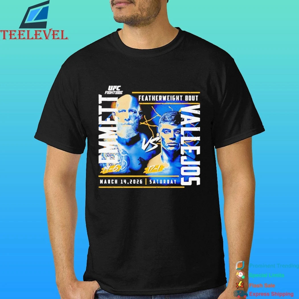 Ufc Fight Night 2026 Emmett Vs. Vallejos Shirt