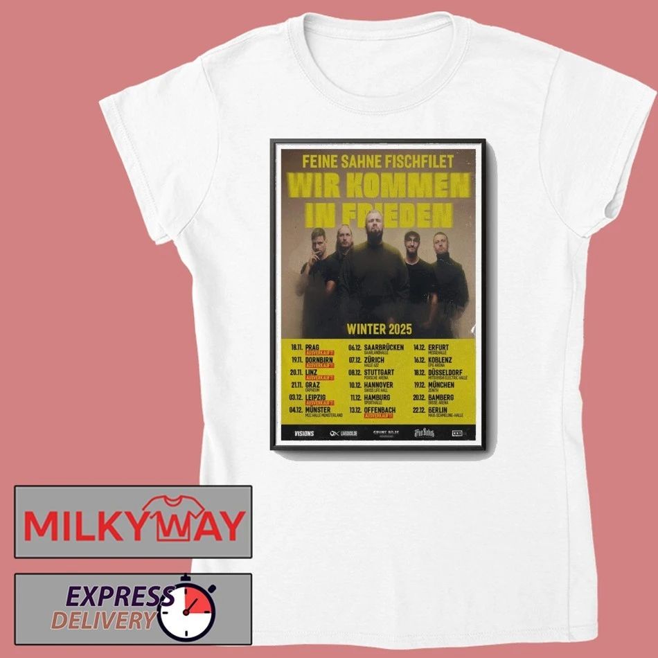 Feine Sahne Fischfilet Tour Winter 2025 Poster shirt
