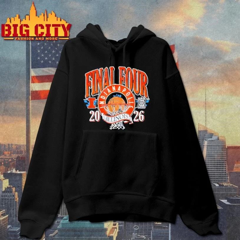 Illinois Basketball Final Four Indy Vintage Retro Shirt
