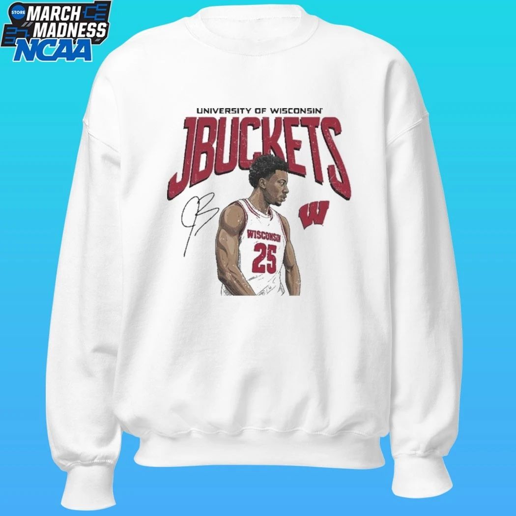 Wisconsin Badgers University Of Wisconsin Jbuckets John Blackwell Wisconsin Shirt