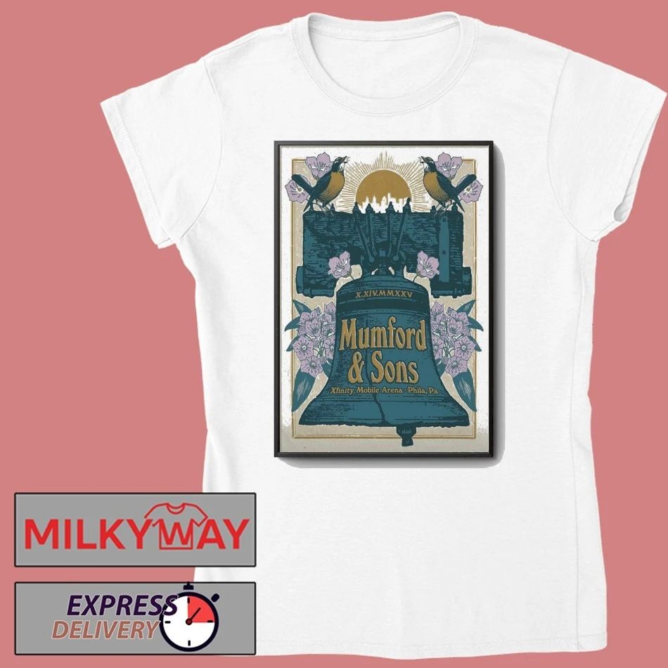 Mumford And Sons Philadelphia PA Oct 14 2025 Poster shirt
