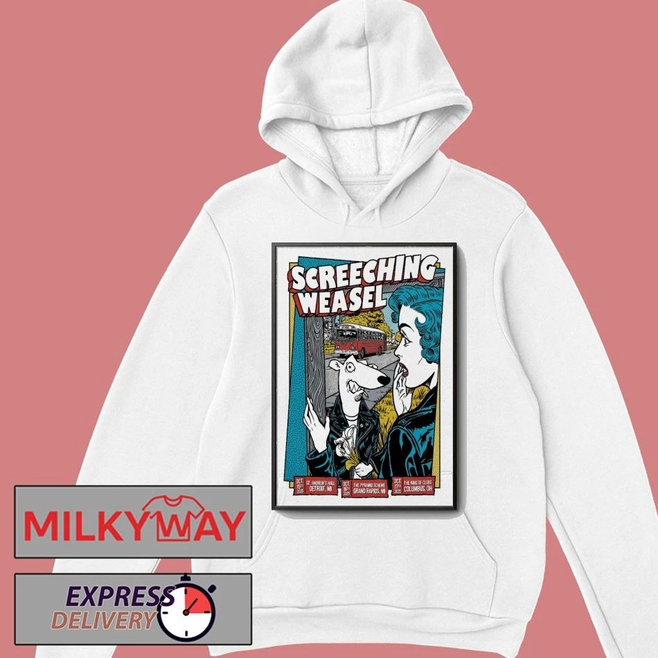 Screeching Weasel The King of Clubs, Columbus, OH Oct 17, 2025 Poster shirt