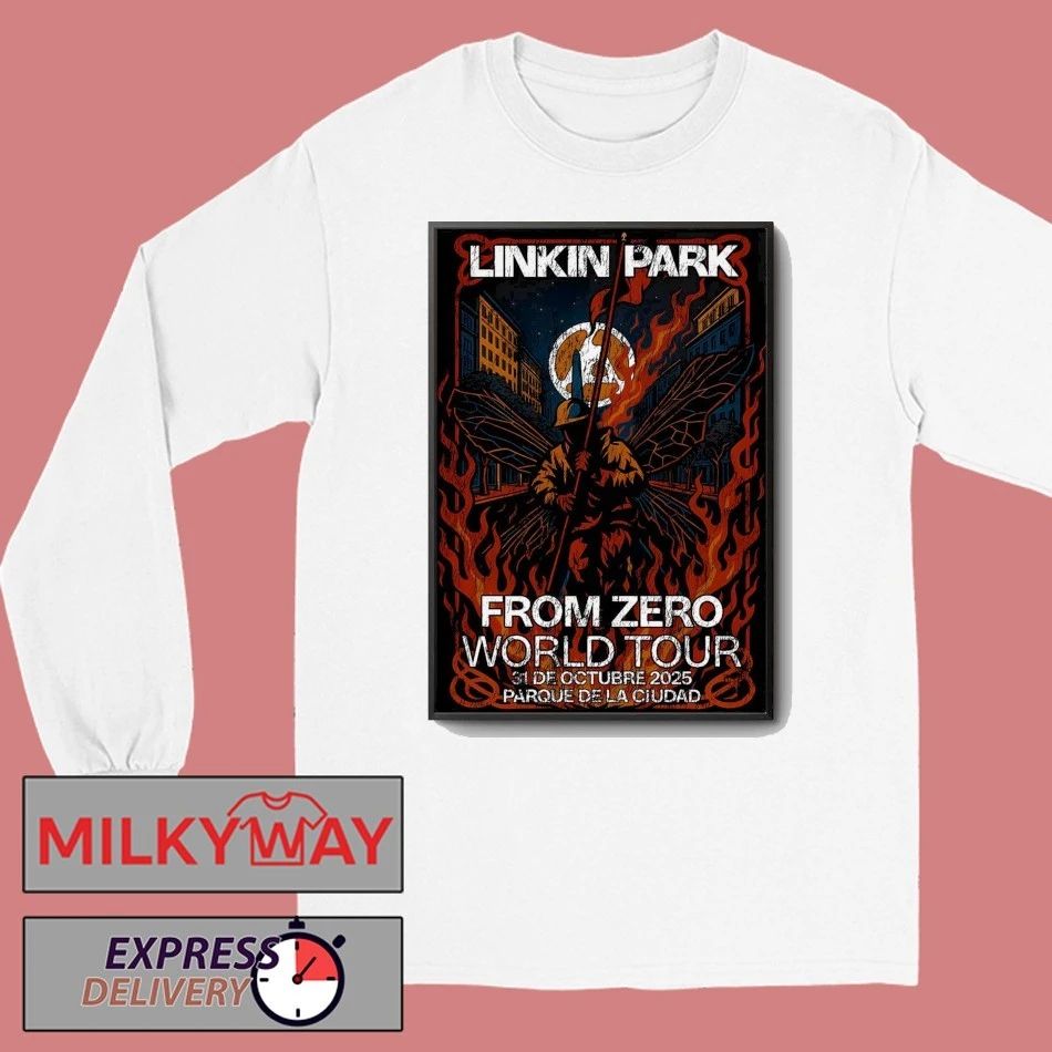 Linkin Park From Zero Oct 31 2025 Parque De La Ciudad Concert Poster shirt
