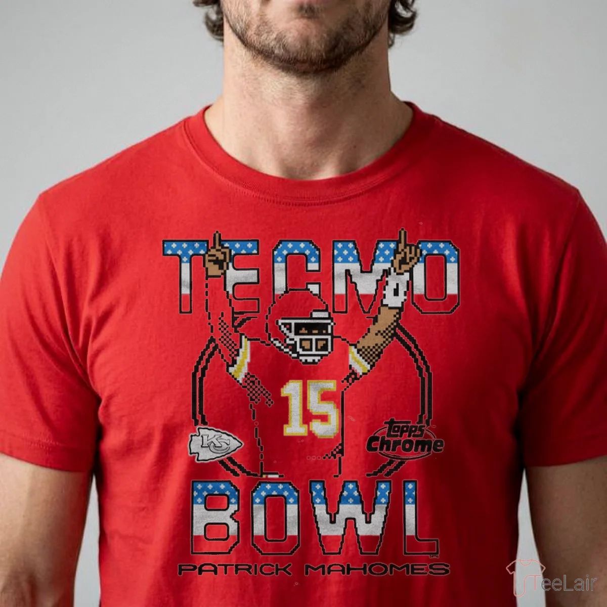Tecmo Bowl X Topps Chrome Chiefs Patrick Mahomes Shirt