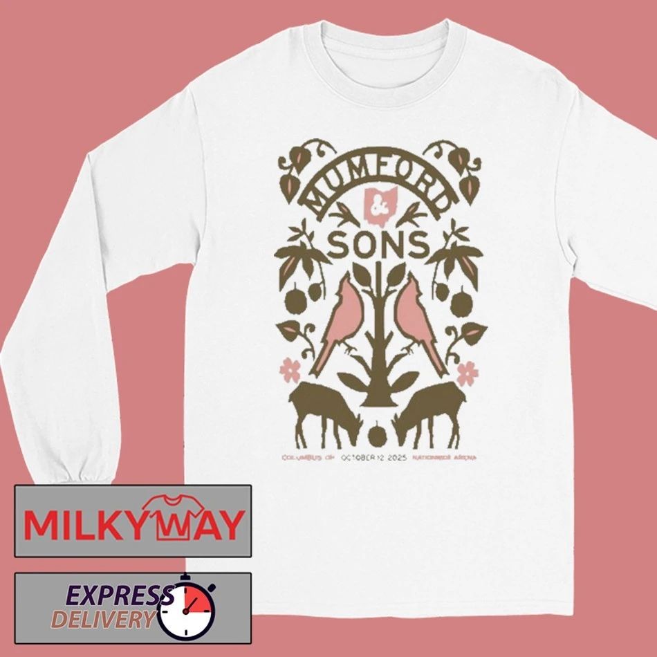 Mumford & Sons Tour Nationwide Arena, Columbus, OH October 12, 2025 shirt