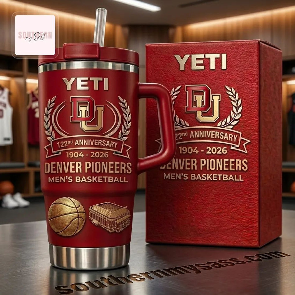Denver Pioneers Men’s Basketball 122nd Anniversary YETI Tumbler