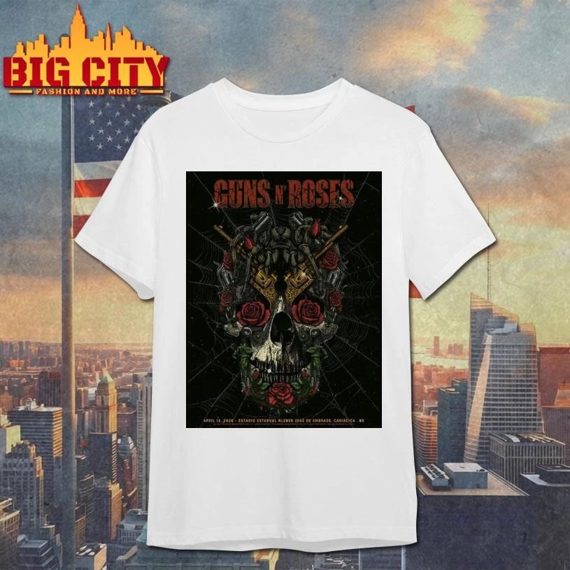 Guns N Roses World Tour 2026 Brazil Poster Shirt