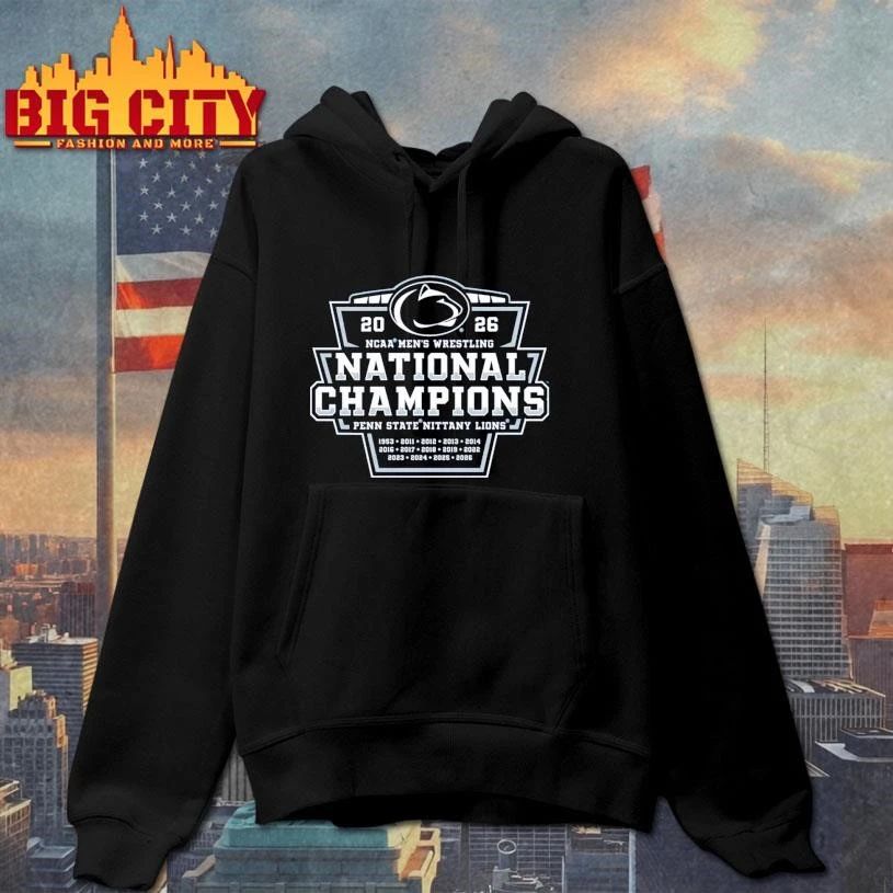 Penn State 2026 NCAA Wrestling National Champs College Basketball Shirt
