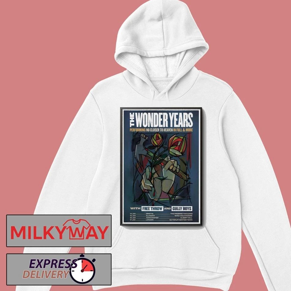 The Wonder Years UK Tour 2026 Poster shirt
