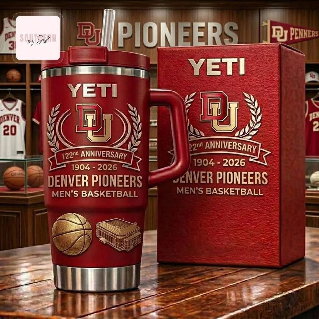 Denver Pioneers Men’s Basketball 122nd Anniversary YETI Tumbler