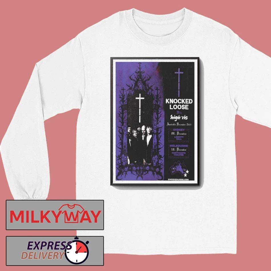 Knocked Loose & High Liberty Hall Moore Park Tour 2025 Poster shirt