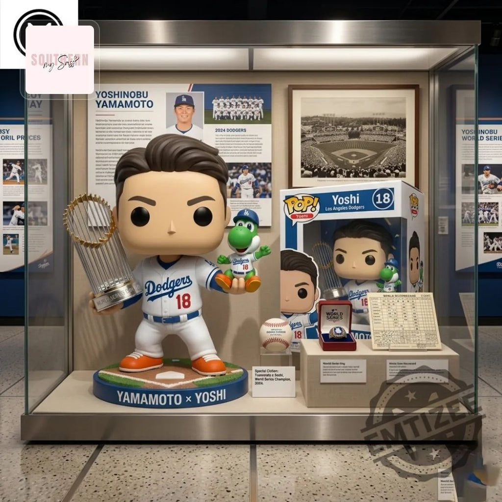 Yoshinobu Yamamoto Dodgers World Series Champion 2024 Pop Figure Doll