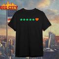 5 Stars And Heart Graphic Shirt