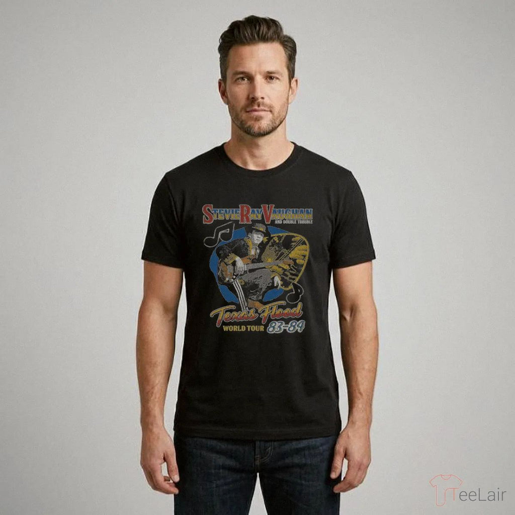 Texas Flood World Tour 83-84 Stevie Ray Vaughan T-Shirt