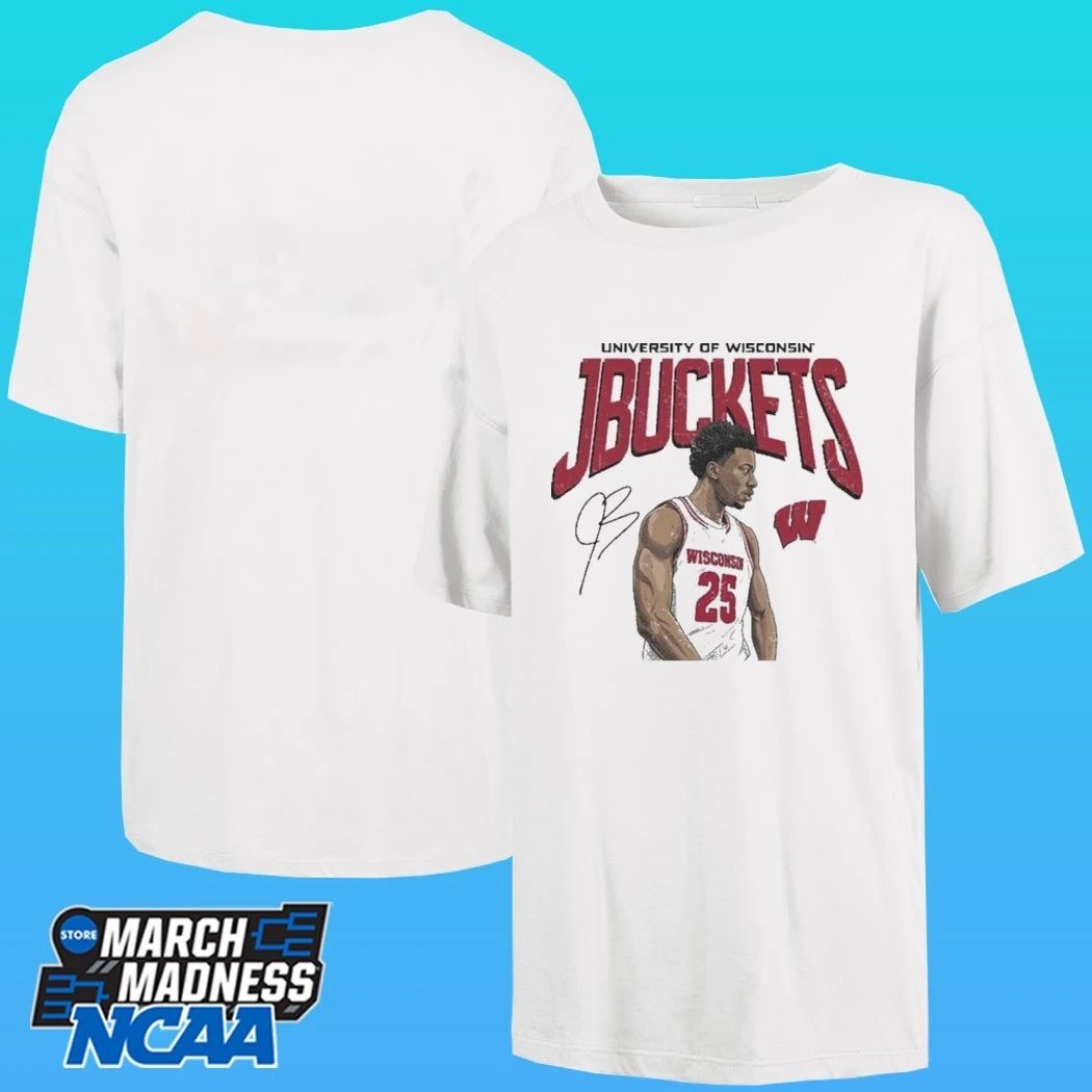 Wisconsin Badgers University Of Wisconsin Jbuckets John Blackwell Wisconsin Shirt