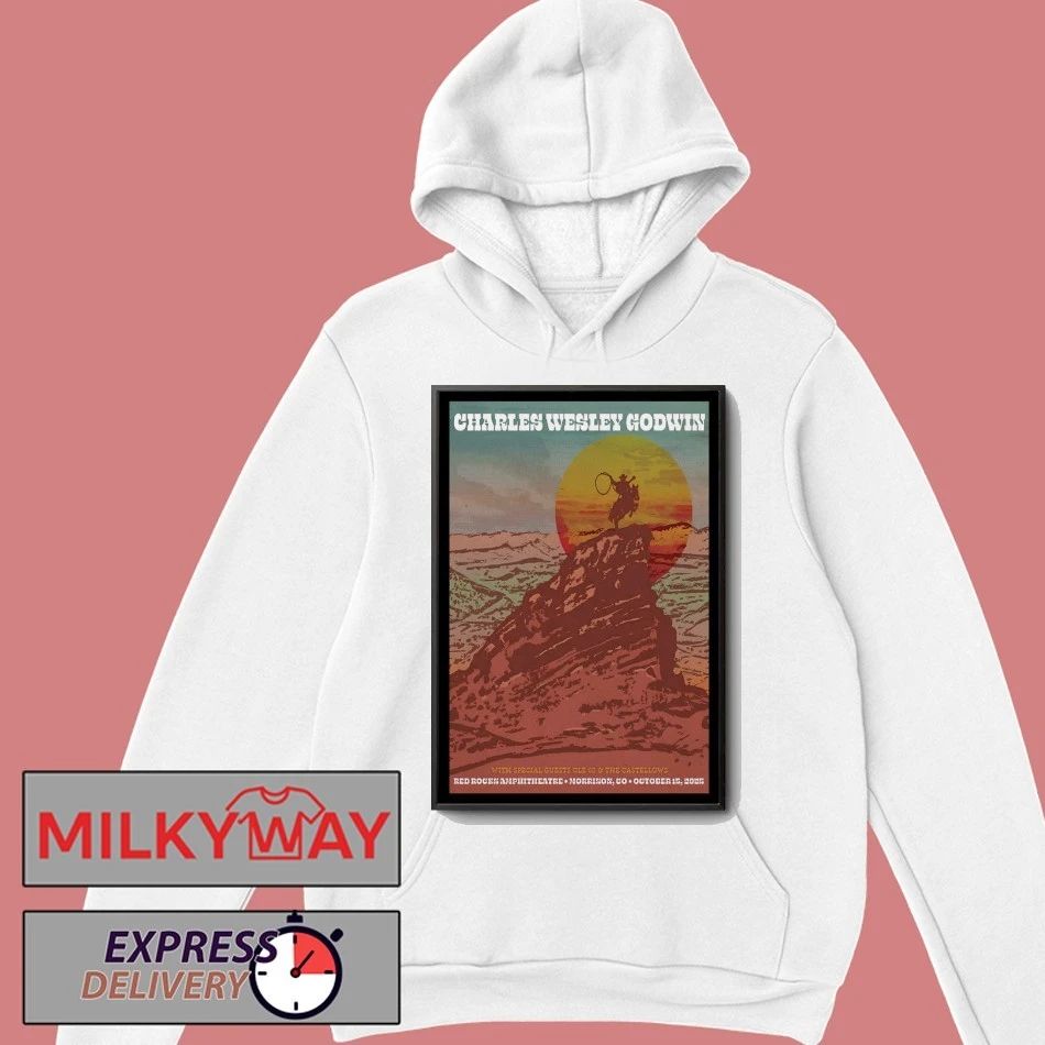 Charles Wesley Godwin Oct 15 2025 The Red Rocks Amphitheatre in Morrison, CO Oct 15, 2025 Event PosterCharles Wesley Godwi shirt