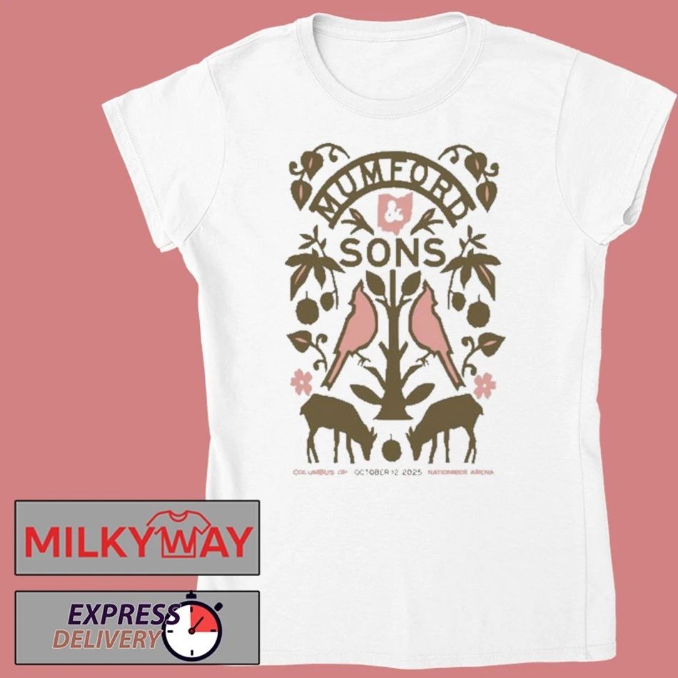 Mumford & Sons Tour Nationwide Arena, Columbus, OH October 12, 2025 shirt