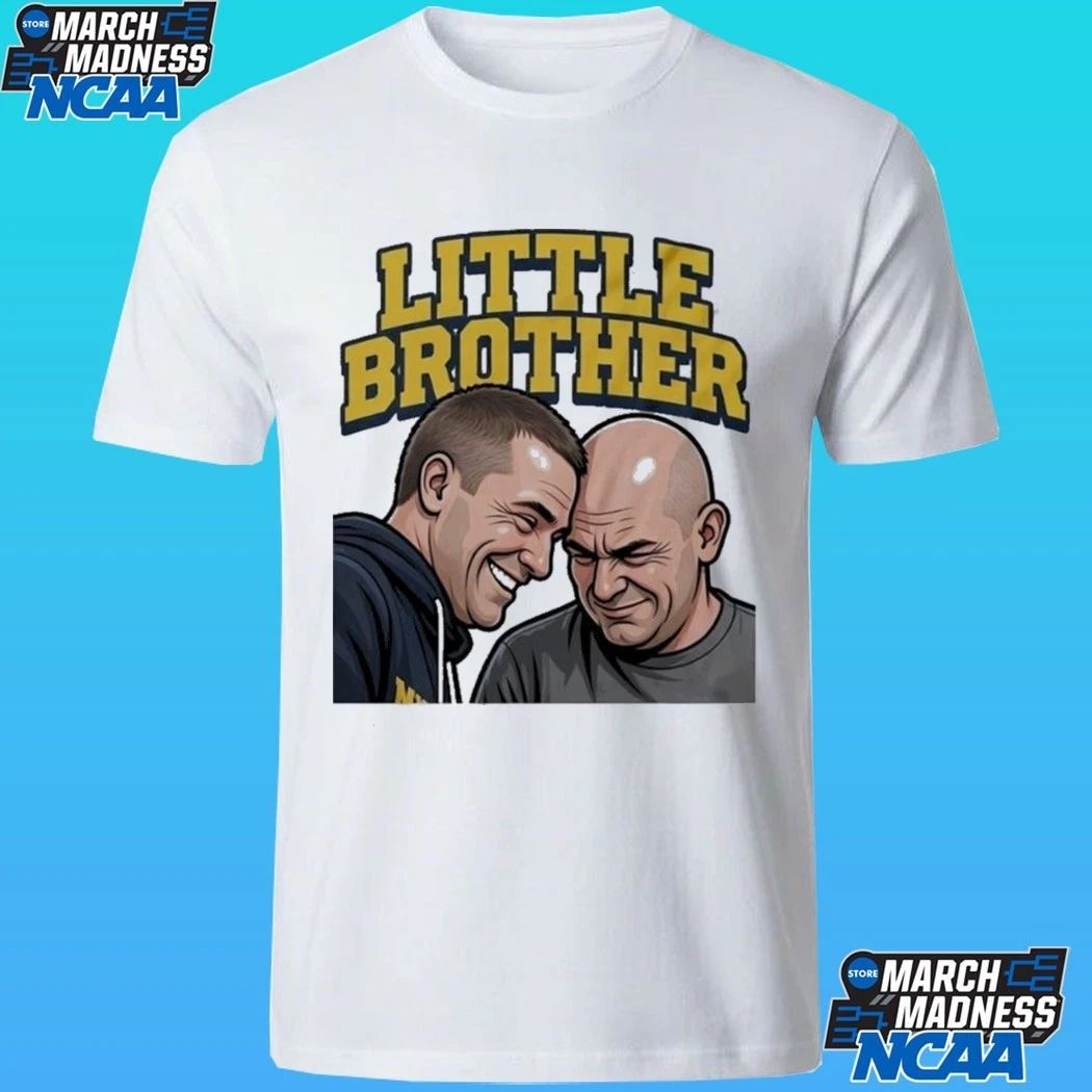 Michigan Wolverines Vs Uconn Huskies Dusty May And Dan Hurley Funny Little Brother Shirt