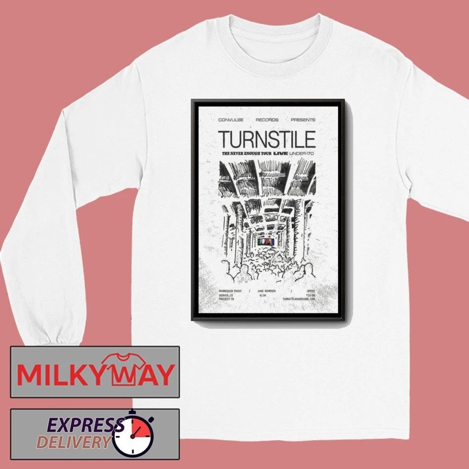 Turnstile Sept 30 2025 Denver CO Poster shirt