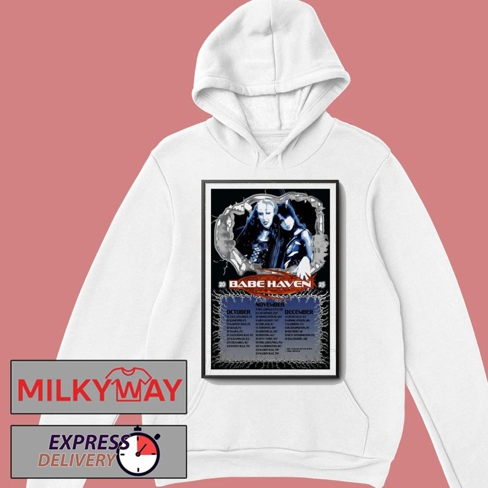 Babe Haven Oct, Nov + Dec 2025 Tour Poster shirt