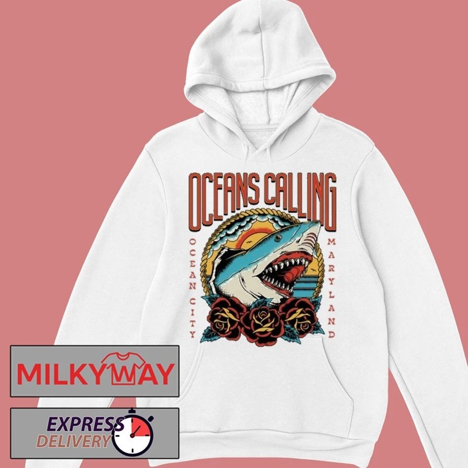 Oceans Calling Festival 2025 Ocean City MD Shark Lineup shirt