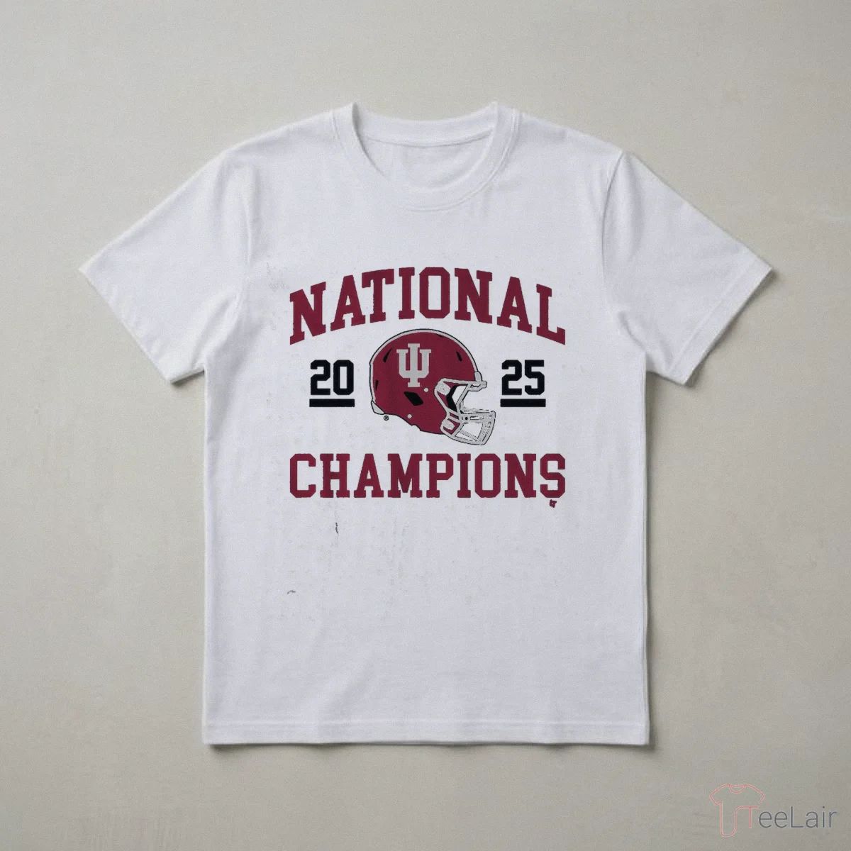 Indiana Football 2025 College Football National Champions Helmet T-Shirt